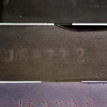 Matricola su una pistola Beretta mod. 92 con fusto in lega leggera